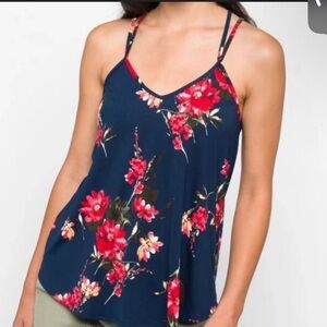 Papermoon Floral Double Strap Tank Top